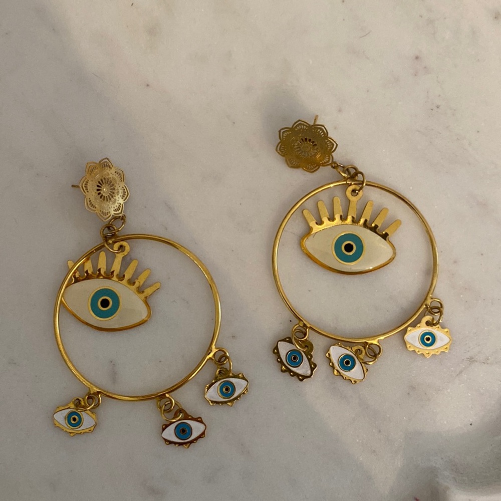 Women's Jewelry Evil Eye Hoop Earrings